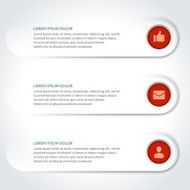 Vector paper lines and icons design template for web site N2