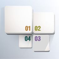 Square blocks with numbers