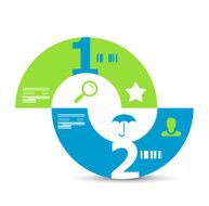 Vector minimalistic infographic background