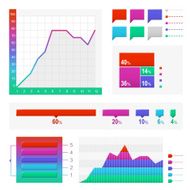 Set of elements for infographic