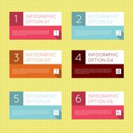Infographics options banner set