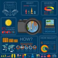 Travel Vacations Beach resort infographics N23
