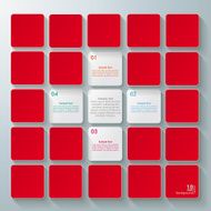 White Cross Infographic Red Background