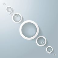Infographic White Rings Line