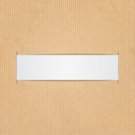 White paper label Vector illustration