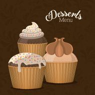 Desserts design vector illustration N11