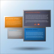 Modern business style options banner Vector