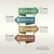 modern arrow bar chart infographic elements N3