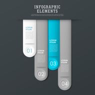 modern paper texture bookmark infographic elements N4