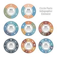 Circle Parts Infographic Element