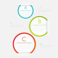 Abstract business info graphics template with icons N80