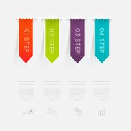 Abstract business info graphics template with icons N81