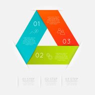 Abstract business info graphics template with icons N85