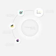 Abstract business info graphics template with icons N87