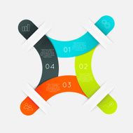 Abstract business info graphics template with icons N89