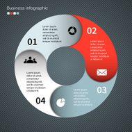Modern vector info graphic for business project N232