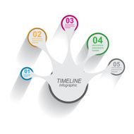 Modern time line design template N43