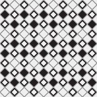 Abstract minimalistic black and white pattern rhombus N3