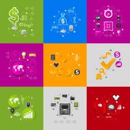 business sticker infographic N89