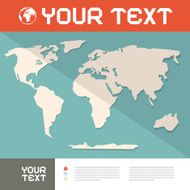 World Map Paper Cut Vector