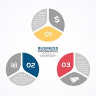 Vector circle diagram infographic for business presentation N18