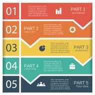 Modern vector info graphic for business project N233