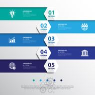 Design flat shadow arrow banners graphic or website Vector illu N3