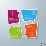 Colorful Abstract Connections Hexagons Infographic 6 Options