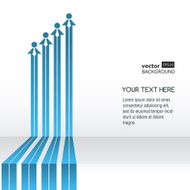 Business template background with men and arrows