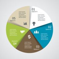 Vector circle diagram infographic for business presentation N19