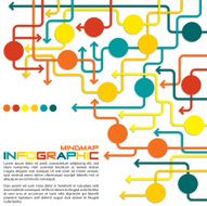Bright infographic arrows in vector format N16