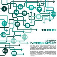 Bright infographic arrows in vector format N17