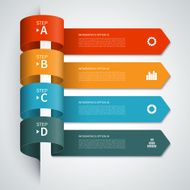 Modern arrow infographics elements N5