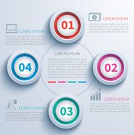 paper circle infographic