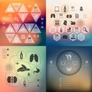 veterinary infographic with unfocused background N53