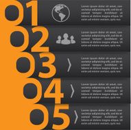 Banner Number Design template Vector Illustrator