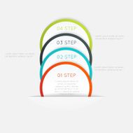 Abstract business info graphics template with icons N91