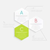 Abstract business info graphics template with icons N93