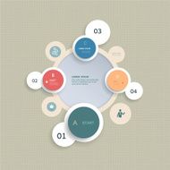 Minimal Infographic Template Design N5