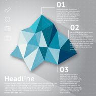 abstract triangle infographic N2