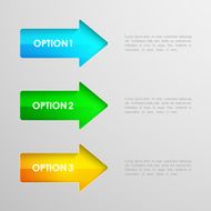 colorful arrows vector infographic elements