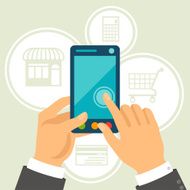 Internet shopping concept illustration N5