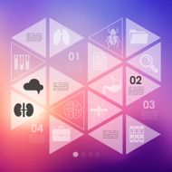 veterinary infographic with unfocused background N55