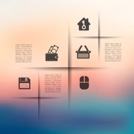 business infographic with unfocused background N188