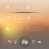 business infographic with unfocused background N189