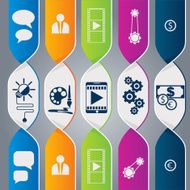 modern spiral infographics options banner N9