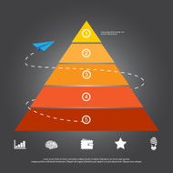 business concept icon presentation with triangle