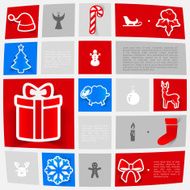 Christmas sticker infographic N83