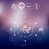 business infographic with unfocused background N194