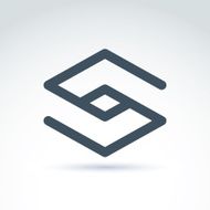 Vector abstract icon symbol N9